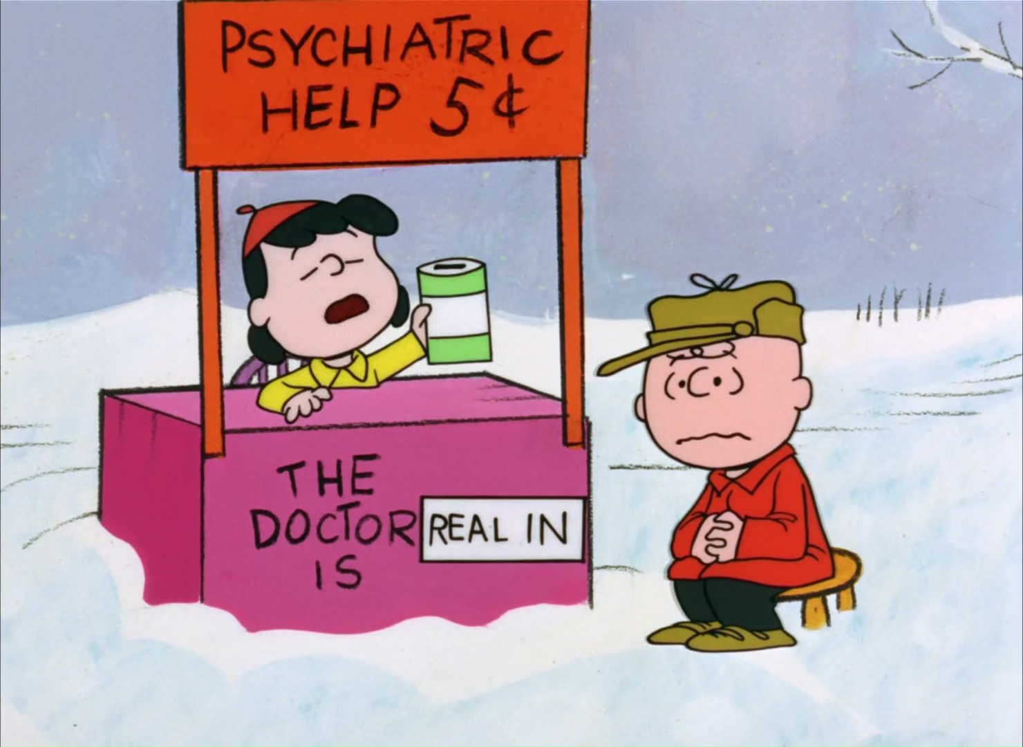 Image result for lucy psychiatric help booth