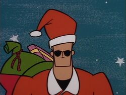 Johnny as Santa