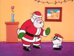 Santa with Dexter
