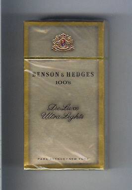 Benson & Hedges de Luxe Ultra Lights (version 1) L-20-H - USA ...