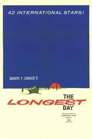 Original movie poster for the film The Longest Day