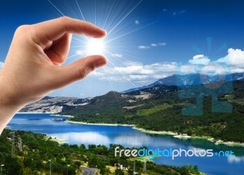 Landscape sun