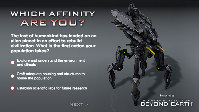 User blog:Matt Hadick/Take the Civ:BE Affinity Quiz | Civilization Wiki