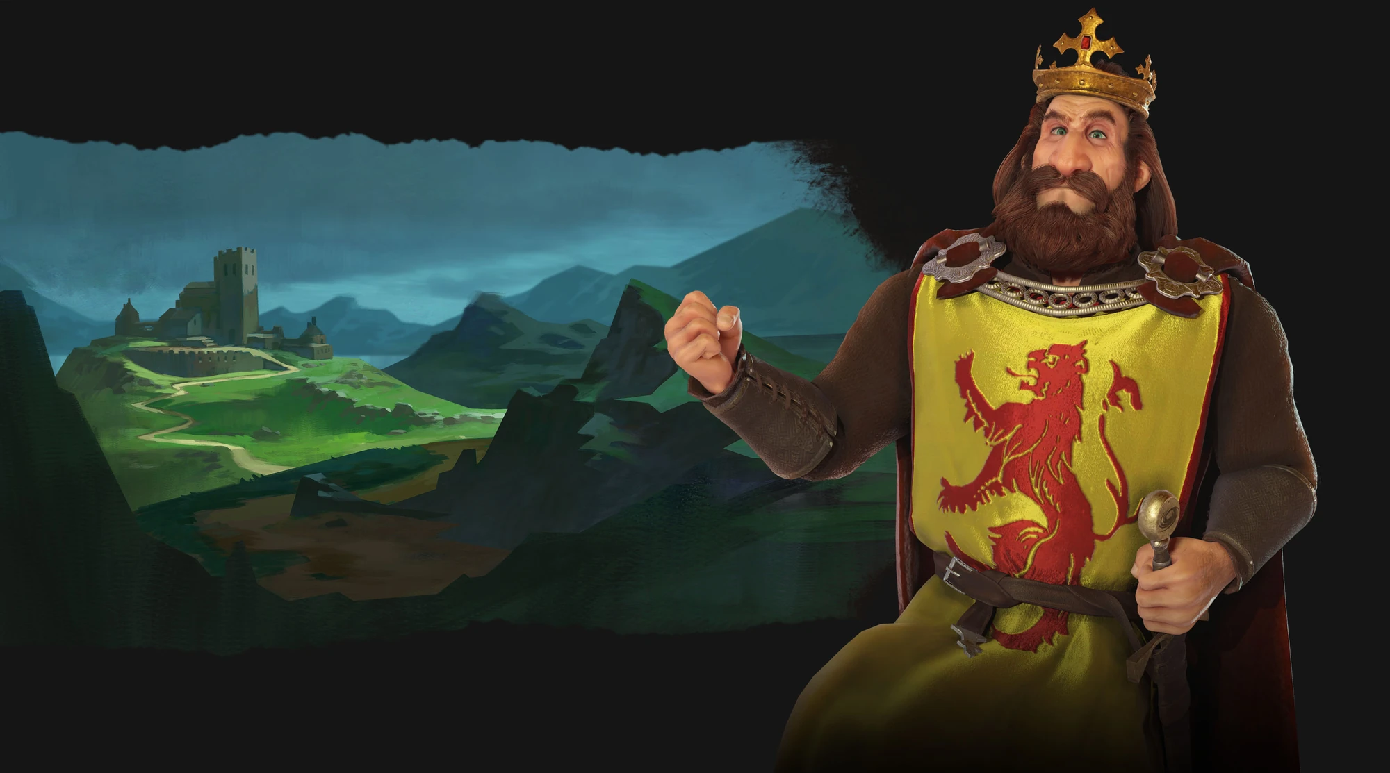 Roberto I de Escocia dirige Escocia