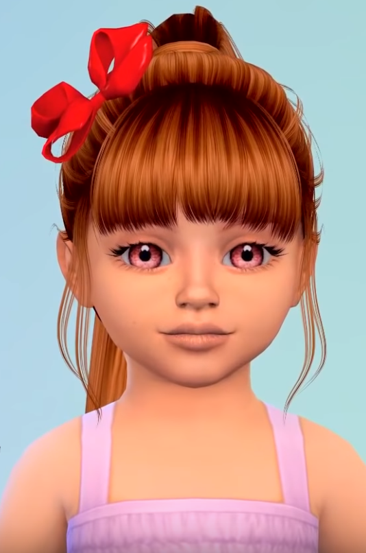 Sims 4 bangs over eyes hairstyles