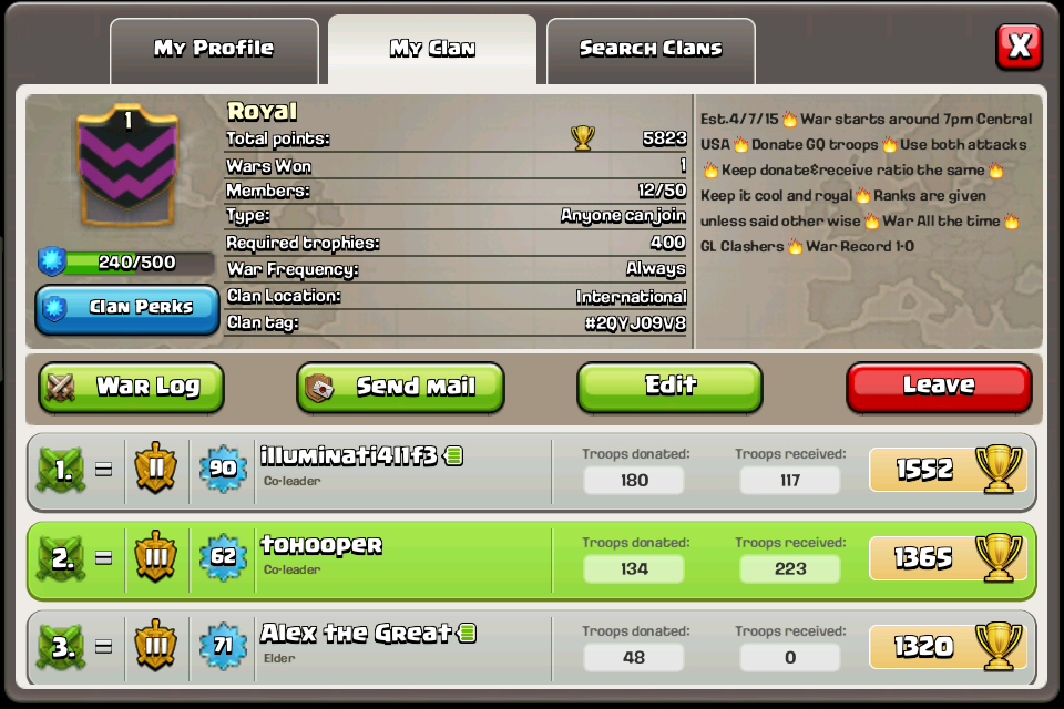 best clan names clash of clans