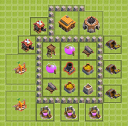 Clash of clans th8 hybrid base