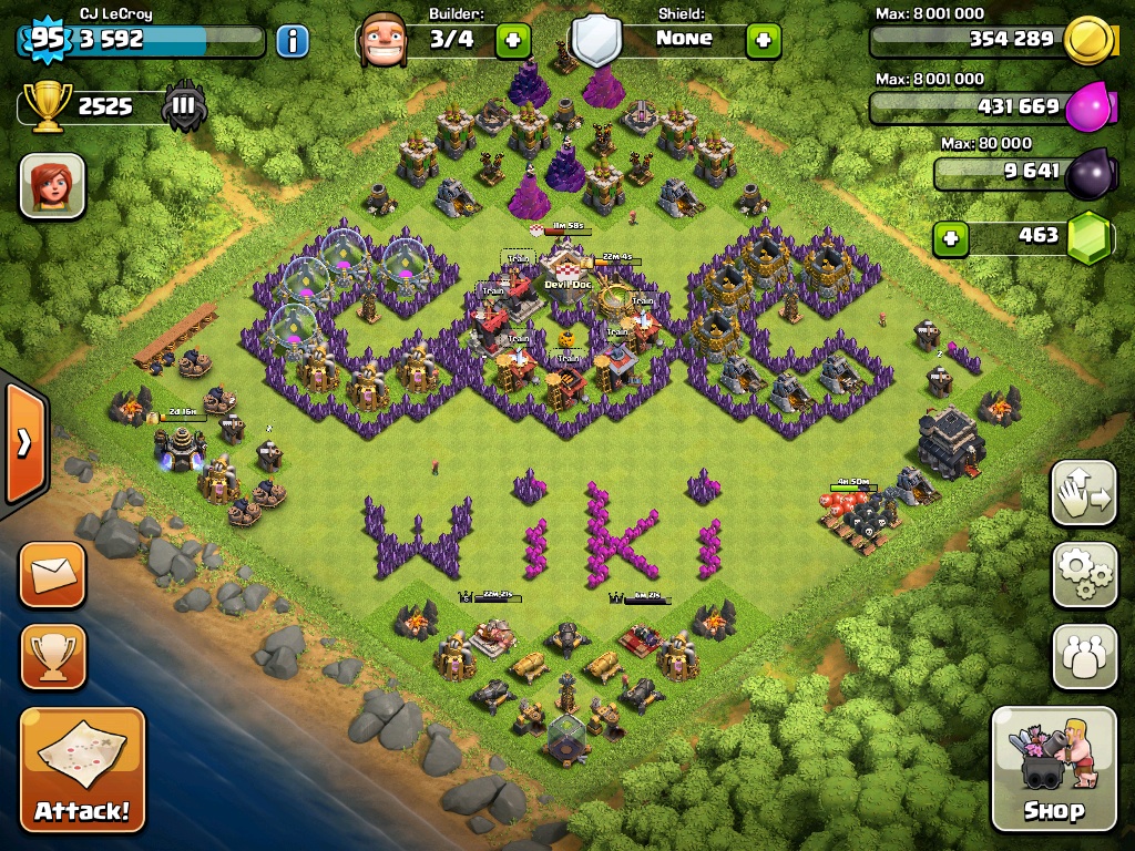 Image My New Basejpg Clash Of Clans Wiki FANDOM Powered By Wikia