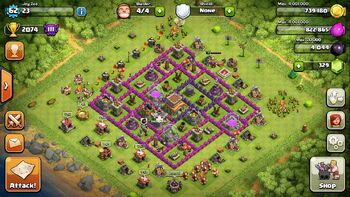 town hall 8 trophy push base