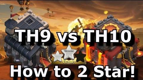 TH9 vs TH10 ~ How to 2 Star!