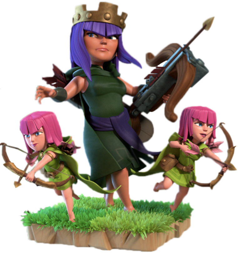 Clans wiki. Королева лучниц клеш. Королева лучниц Clash. Королева лучниц из Clash of Clans. Король варваров и Королева лучниц.