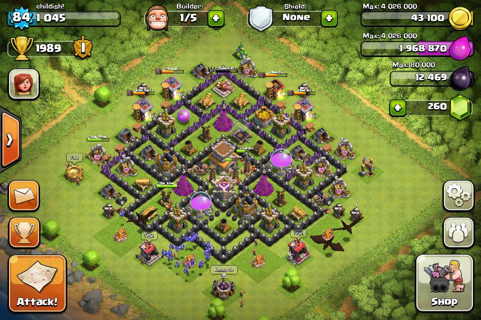 clash of clans base layout