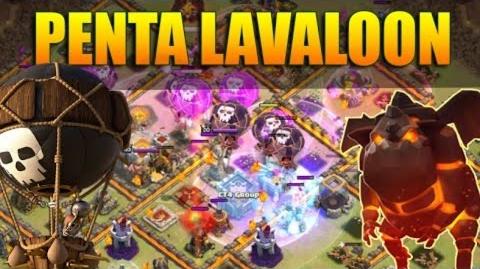 TH 9 PENTA LAVALOON 3 STAR WAR ATTACK CLASH OF CLANS✔