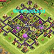 Clash of clans base th8 clan war