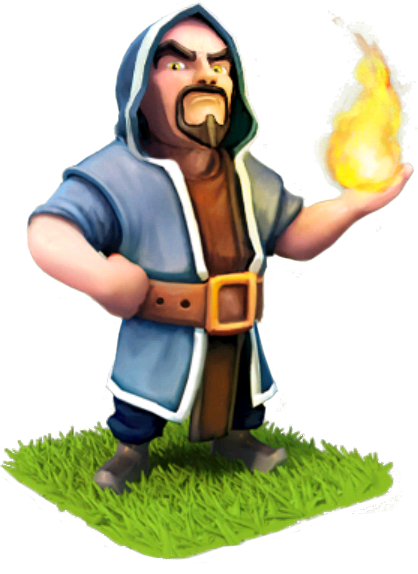 clash of clans wizard