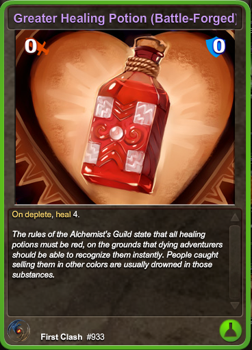 Image - 933 Greater Healing Potion (Battle-Forged).png | Clash of the ...