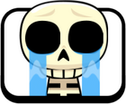 Clash Royale Crying Skeleton