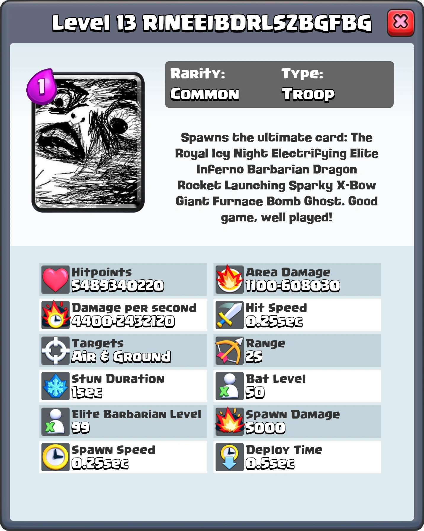 Image - Level 13 RINEEIBDRLSZBGFBG FQ.png  Clash Royale 