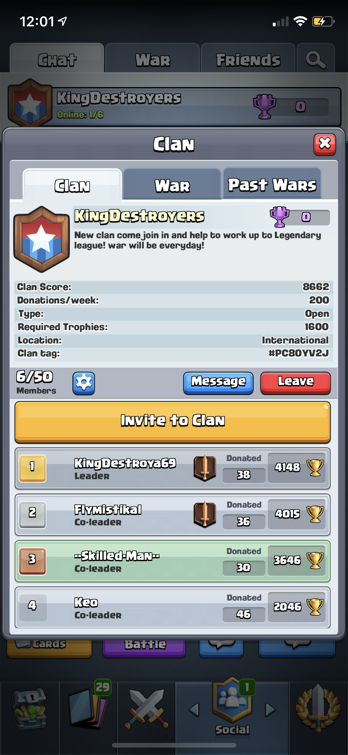 clash royale clan trophies