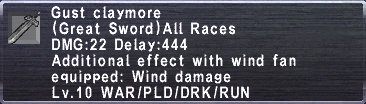 Gust claymore
