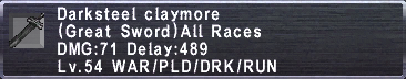 Darksteel Claymore