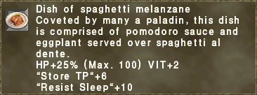 Dish of spaghetti melanzane