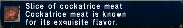 Cockatrice meat