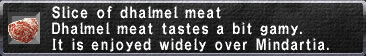 Dhalmel meat