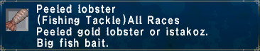Peeled lobster