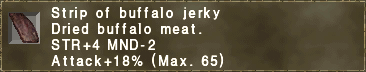 Strip of buffalo jerky