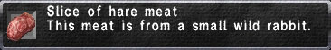Hare meat