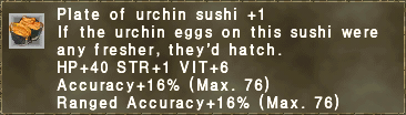 Plate of urchin sushi +1