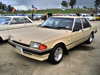 1982 Ford XE Falcon GL sedan. at the 2009 NSW All Ford Day, at Eastern Creek Raceway Sydney PM