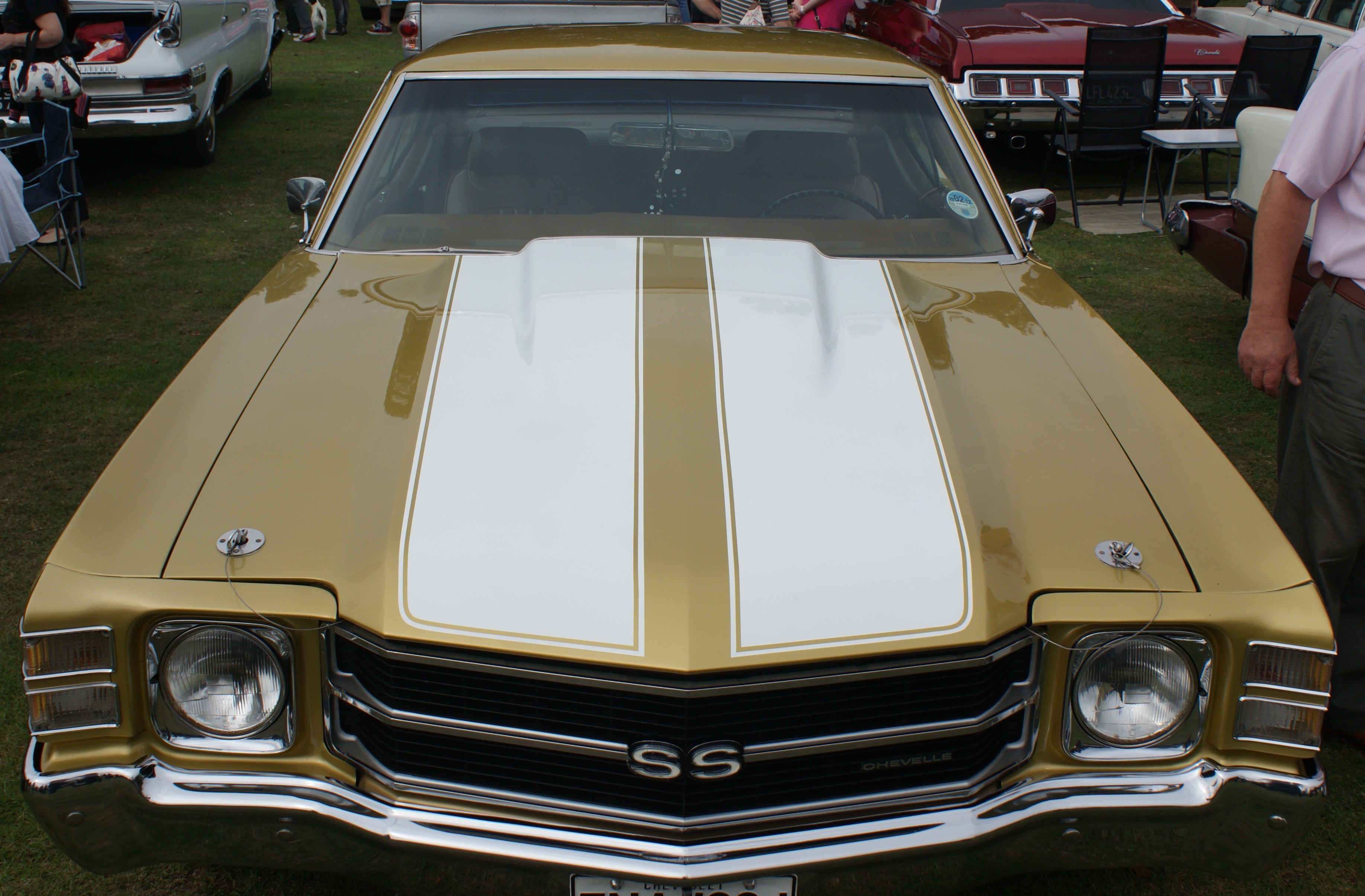 Pair 1973-77 Chevelle Front Side Marker Light Diecast Bezels Left /& Right