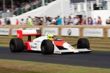 McLaren MP4-4 Honda, Chassis MP44-1, at the 2013 Goodwood Festival of Speed, WM