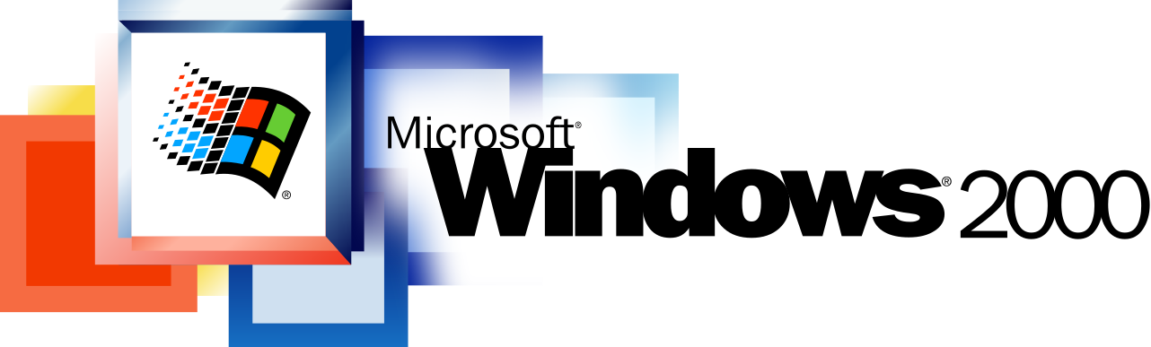 Hasil gambar untuk windows 2000 logo