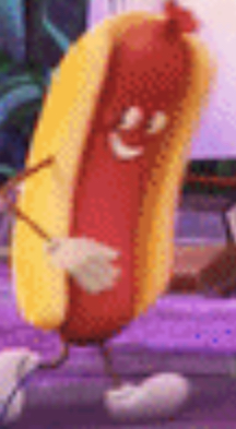 Hot Dog Cloudy With A Chance Of Meatballs Wiki Fandom The originally svelte and short corrupt mayor becomes morbidly obese after eating too many raining snacks, and remains that way through. hot dog cloudy with a chance of