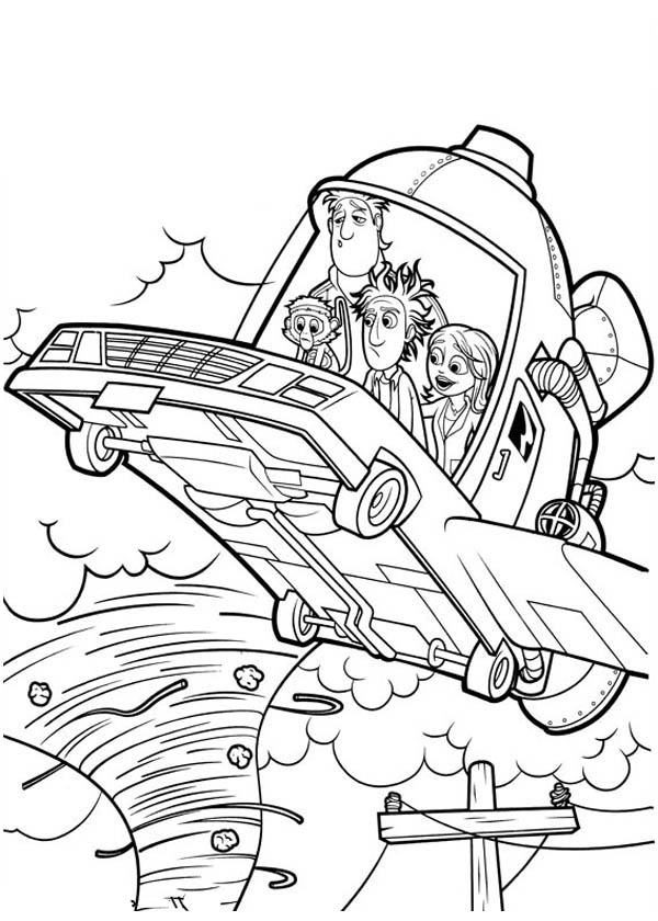Cloudy With A Chance Of Meatballs 2 Coloring Pages Image Cloudy with a Chance of Meatballs Flying Car 2