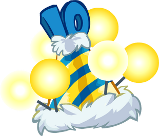 Resultado de imagen para 10th anniversary hat club penguin