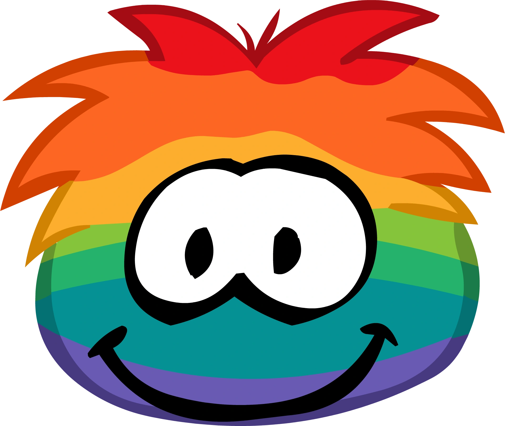 rainbow puffle plush