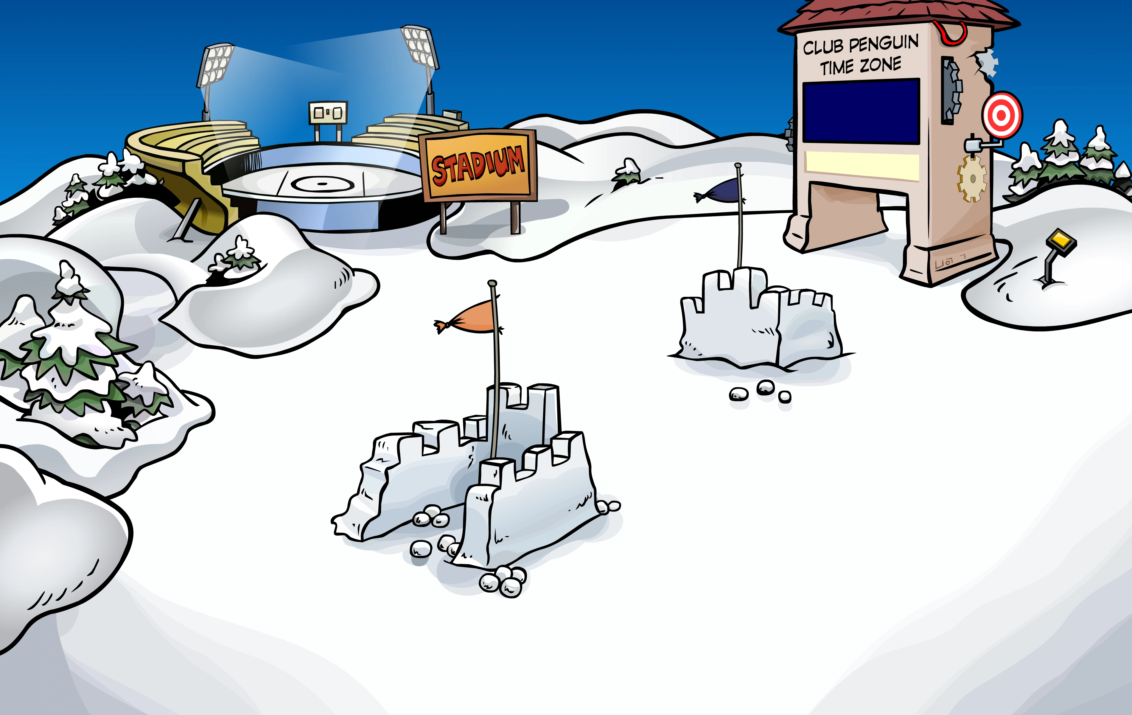Resultado de imagen para snow fort club penguin rewritten"