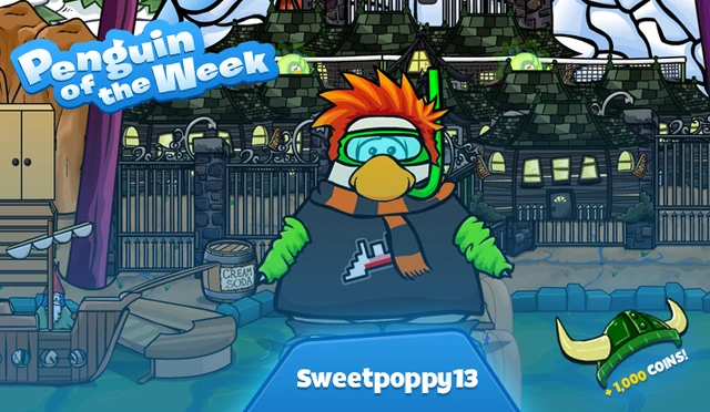 File:Penguin of the Week 78 - Sweetpoppy13 - Club Penguin Rewritten.png