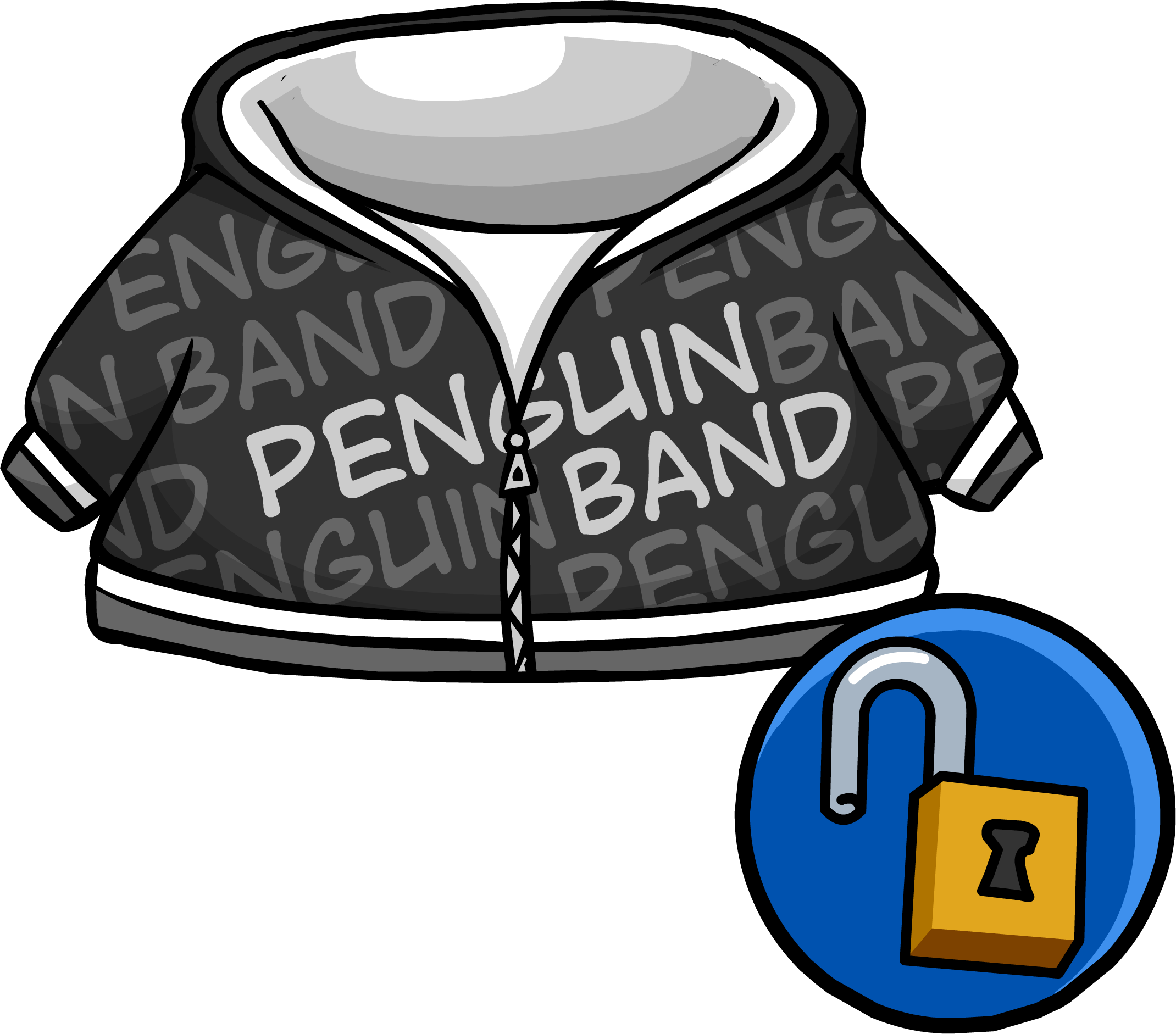 black hoodie club penguin