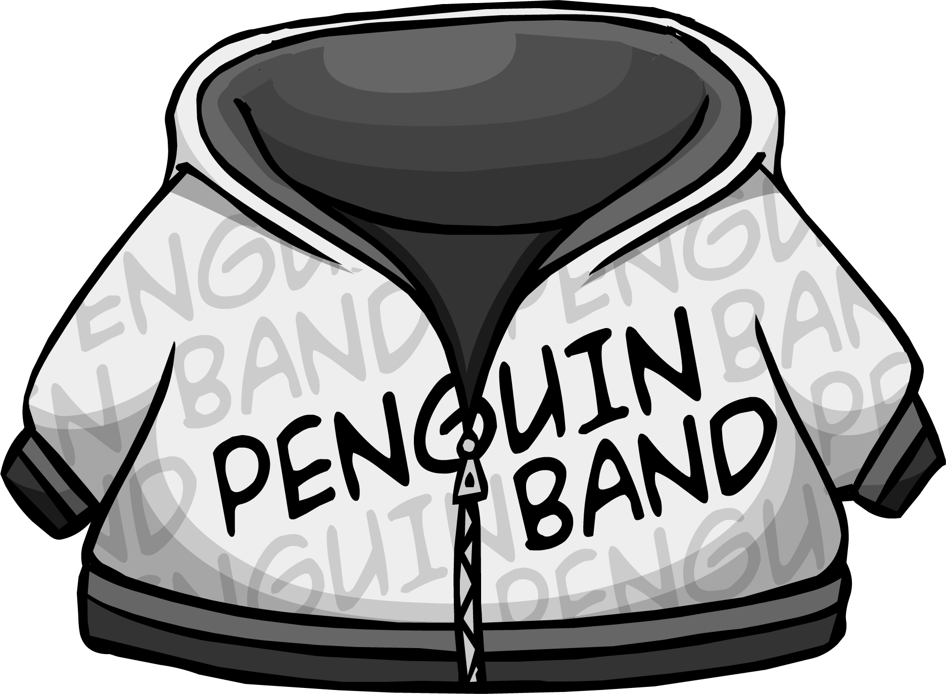 black hoodie club penguin