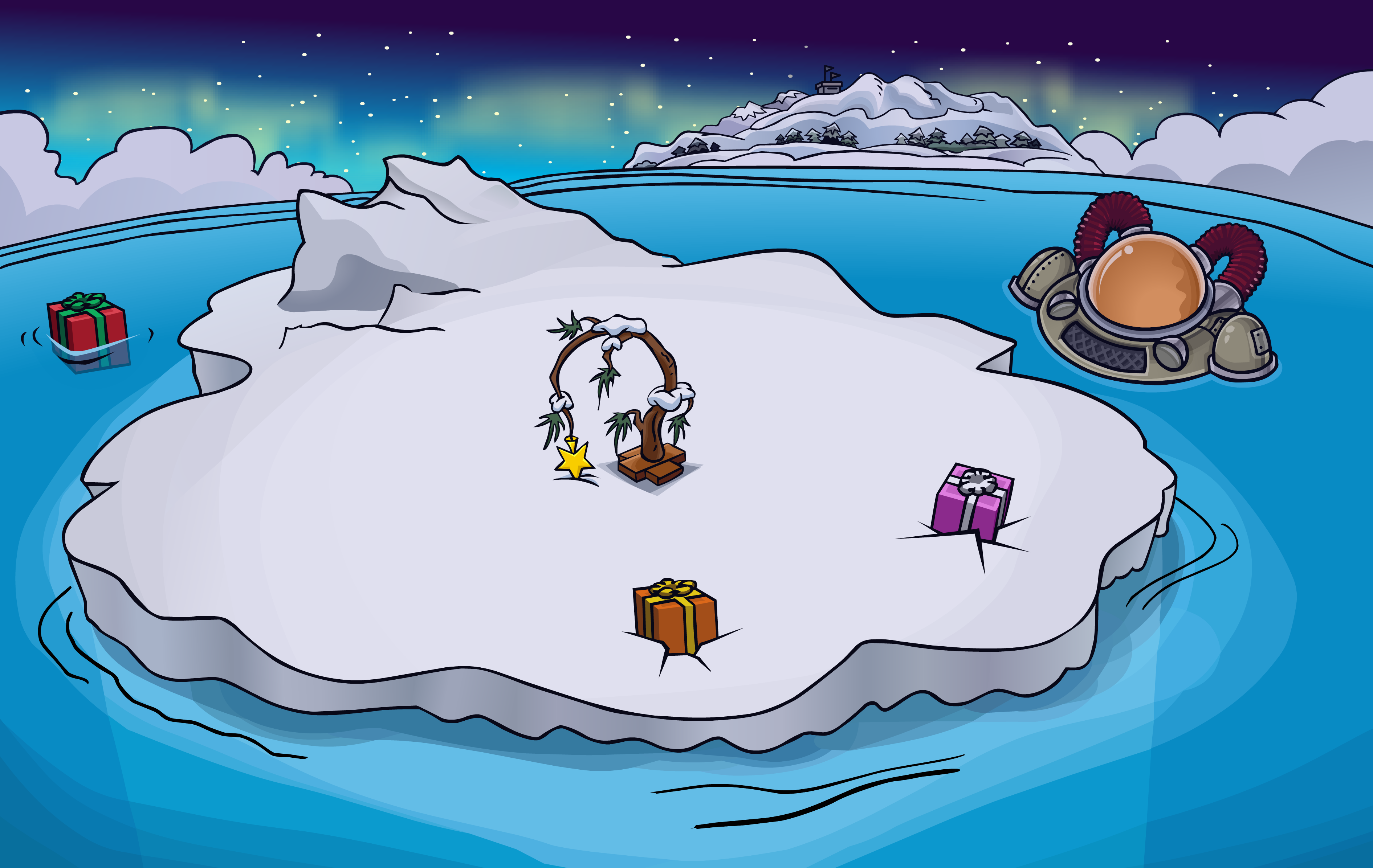 club penguin christmas music iceberg