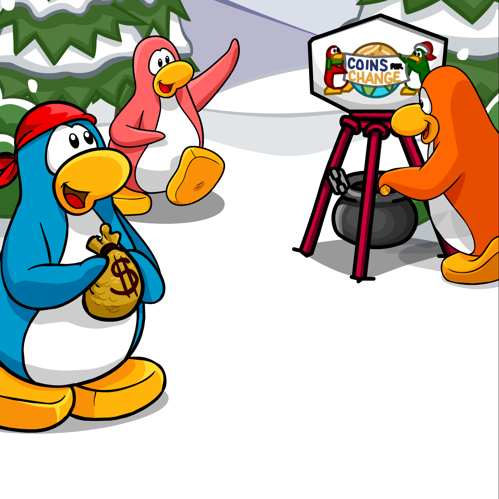 Coins for Change Background | Club Penguin Rewritten Wiki ...