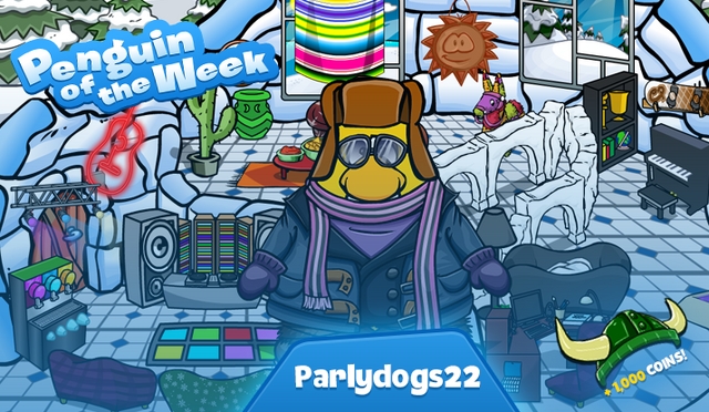 File:Penguin of the Week 91 - Parlydogs22 - Club Penguin Rewritten.png