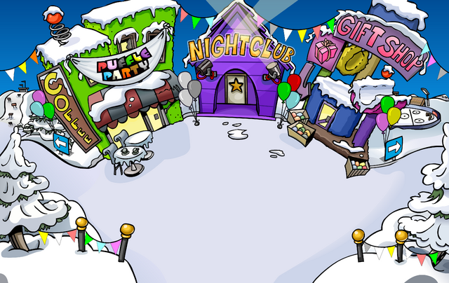 Club Penguin Rewritten Cheats™: Club Penguin Rooms #39: Town Center