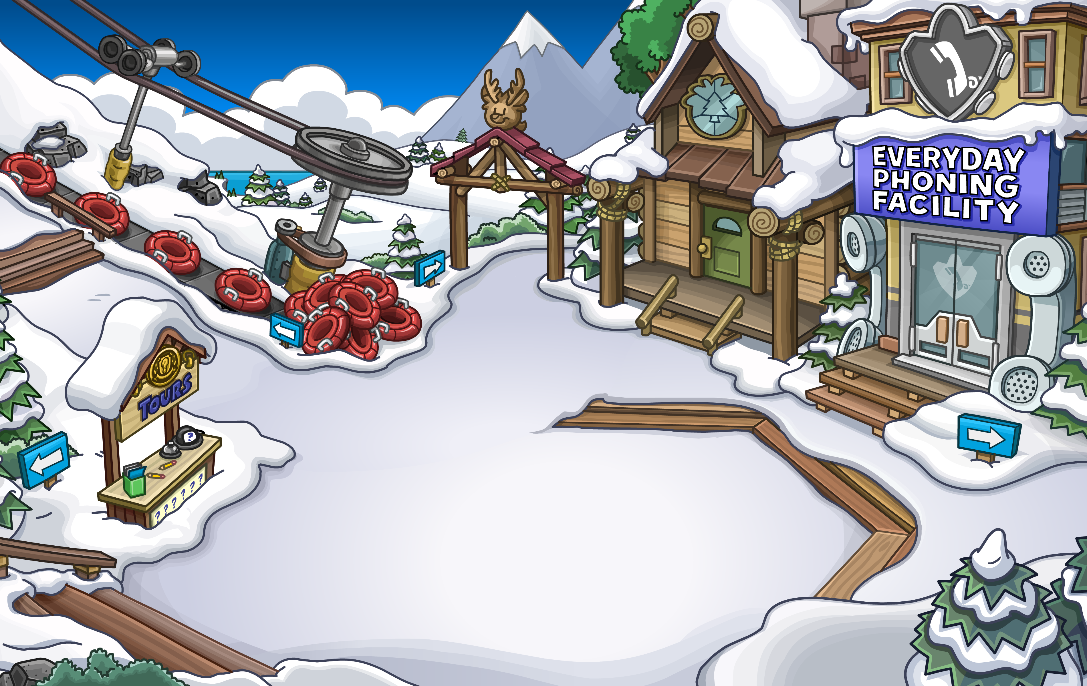 8 years ago today, the Ski Lodge room was renovated. : r/ClubPenguin