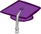 Purple Graduation Cap